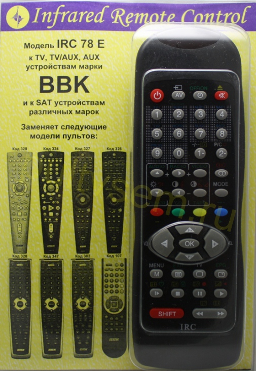 IRC-78E BBK [TV,TV/AUX,AUX]