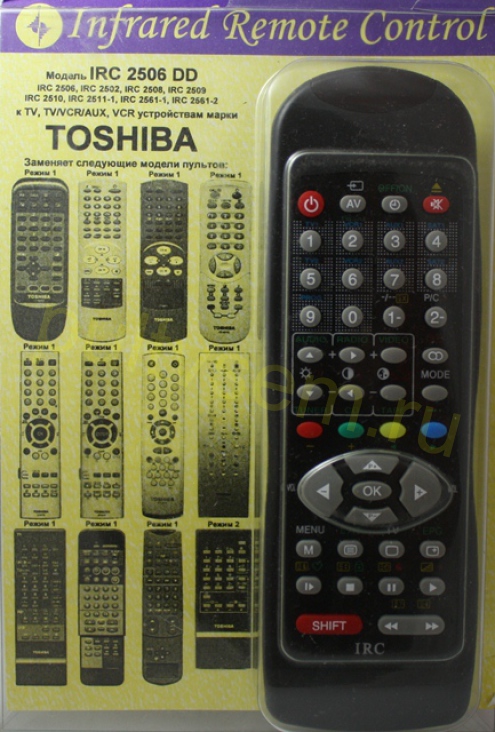 IRC-2506DD [Toshiba TV, VCR, DVD]