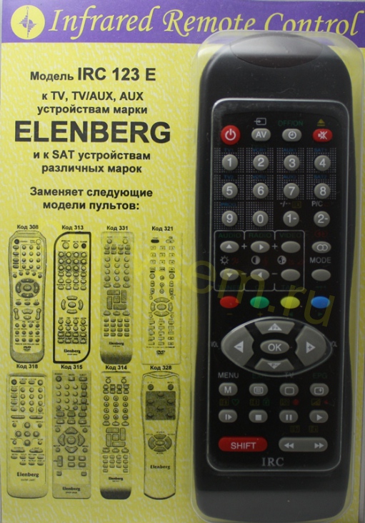 IRC-123E [ELENBERG TV, AUX,DVD? SAT]